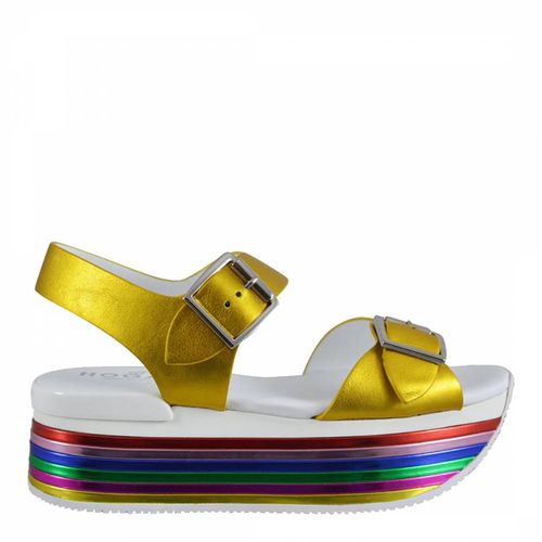 Double Buckled Platform Sandals - Hogan - Modalova