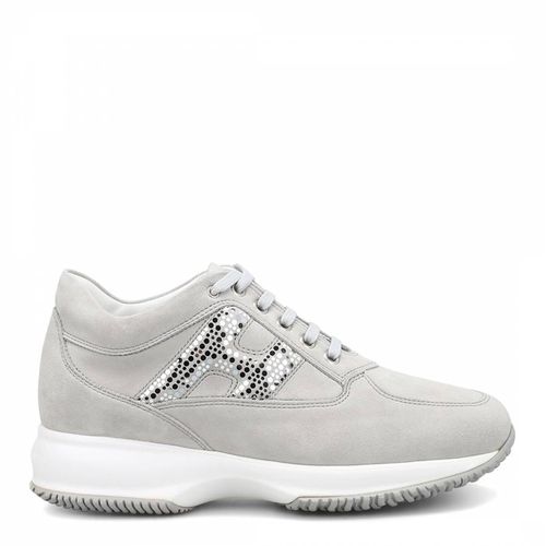Grey Suede Leather Sneakers - Hogan - Modalova