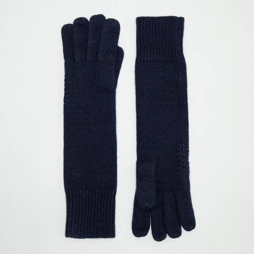 Navy Cashmere Long Gloves - NÂ°Â· Eleven - Modalova