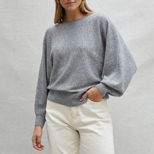 Grey Cadee Batwing Cashmere Jumper - Charli - Modalova