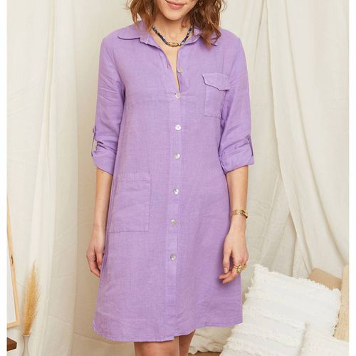 Lilac Linen Mini Dress - Rodier - Modalova