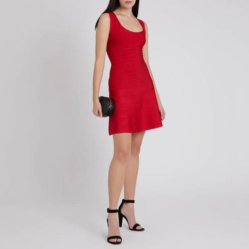 Lipstick Scoop A Line Bandage Dress - Herve Leger - Modalova