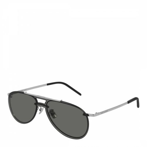 Men's Silver Sunglasses 99mm - Saint Laurent - Modalova