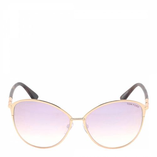 Women's Shiny Rose Gold Sunglasses 59mm - Tom Ford - Modalova