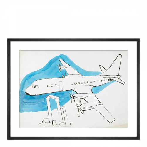 Airplane 1959 45x60cm Framed Print - Andy Warhol - Modalova
