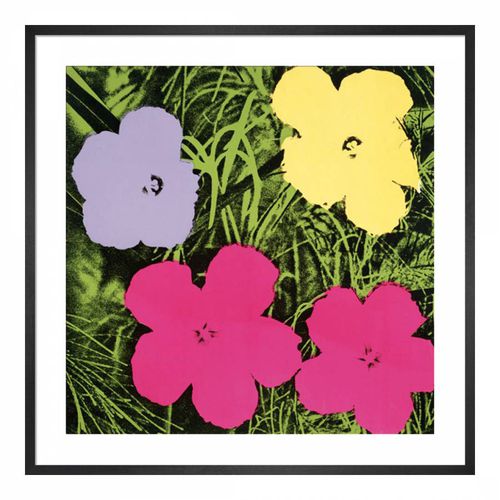 Flowers 1964 60x60cm Framed Print - Andy Warhol - Modalova