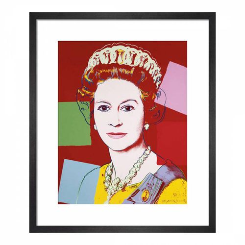 Reigning Queens: Queen Elizabeth II of the United Kingdom 1985 48x33cm Framed Print - Andy Warhol - Modalova