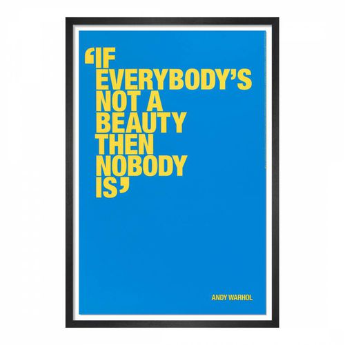 Not A Beauty 97x64cm Framed Print - Andy Warhol - Modalova