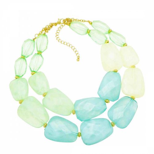 K Statement Multi Sea Green Quartz Necklace - Liv Oliver - Modalova