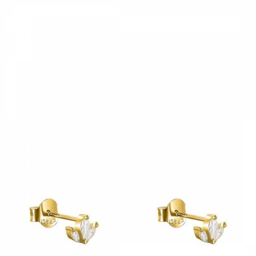 Gold Stud Earrings - Ma Petite Amie - Modalova