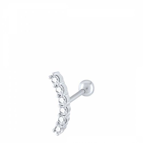 Silver Stud Earring - Ma Petite Amie - Modalova