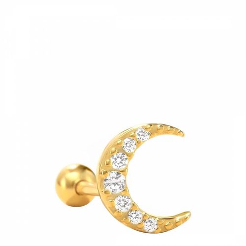 Gold Half Moon Earrings - Ma Petite Amie - Modalova