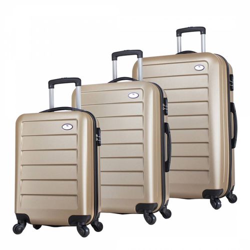 Gold Set Of Three Ruby Suitcases - MyValice - Modalova