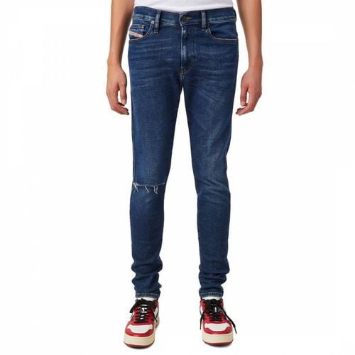 D-Istort Slim Distressed Stretch Jeans - Diesel - Modalova