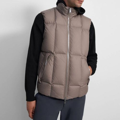 Beige Aaron Quilted Puffer Gilet - Theory - Modalova