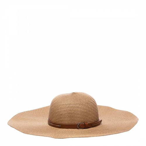 Straw Belted Hat - Laycuna London - Modalova