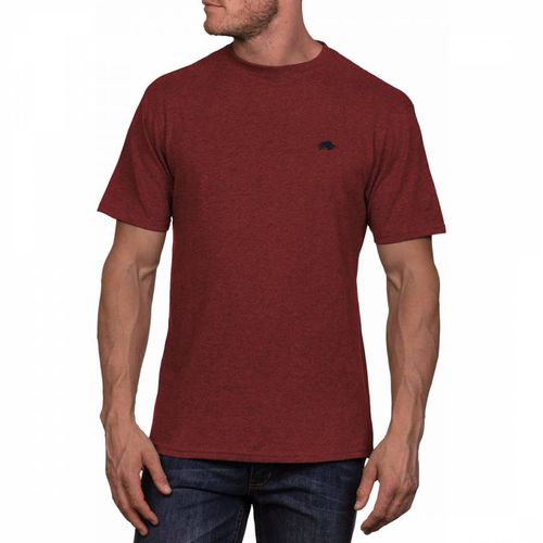 Rust Cotton Blend T-Shirt - Raging Bull - Modalova