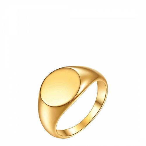 K Gold Polsihed Signet Ring - Stephen Oliver - Modalova