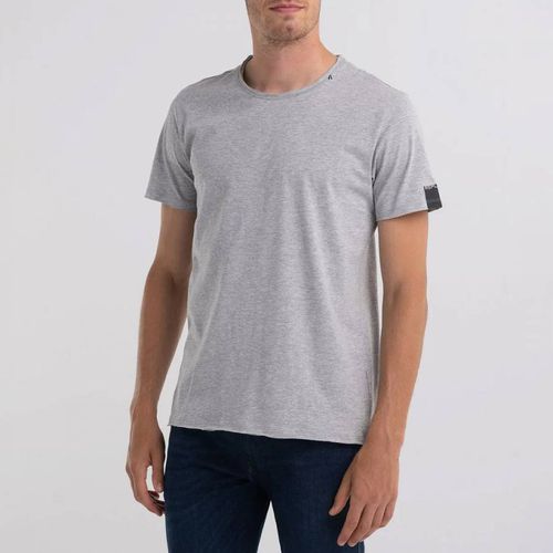 Grey Raw Cut Cotton T-Shirt - Replay - Modalova