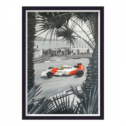 McLaren At Monaco 44x33cm Framed Print - Formula One - Modalova