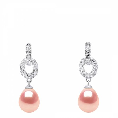 Silver/ Cultured Freshwater Pearl Earrings - Mitzuko - Modalova