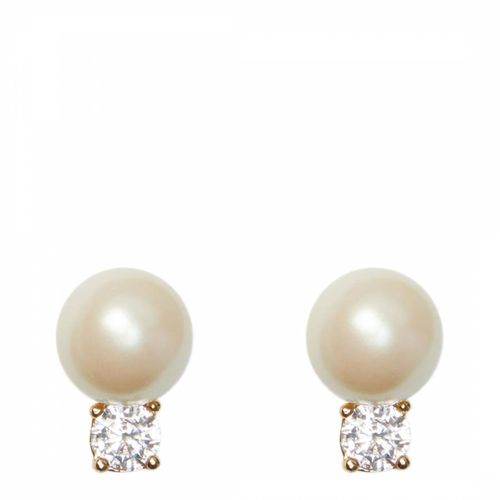 Cream Pearls of Wisdom Stud Earrings - Kate Spade - Modalova