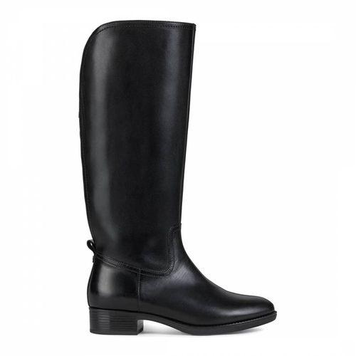 Black Felicity Leather Long Boot - Geox - Modalova