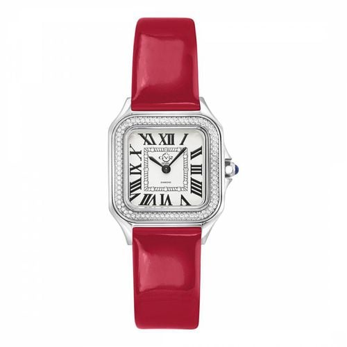 Women's Silver Dial Leather Watch - Gevril - Modalova