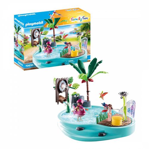 Family Fun Aqua Park Small Pool with Water Sprayer - 70610 - Playmobil - Modalova