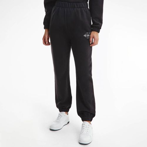 Black Two Tone Logo Cotton Joggers - Calvin Klein - Modalova