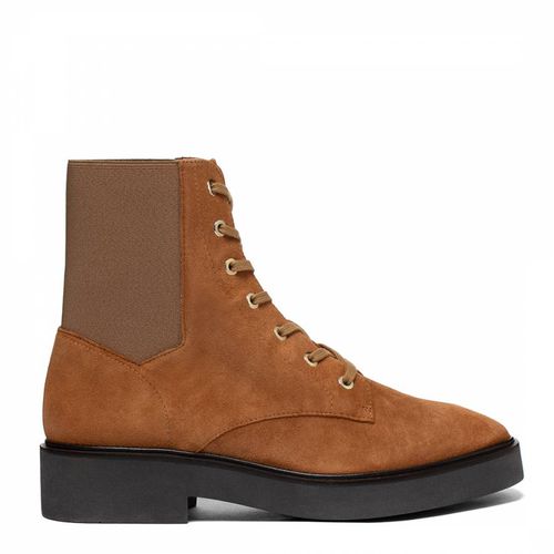 Almond Suede Henley Lace Up Ankle Boot - Stuart Weitzman - Modalova