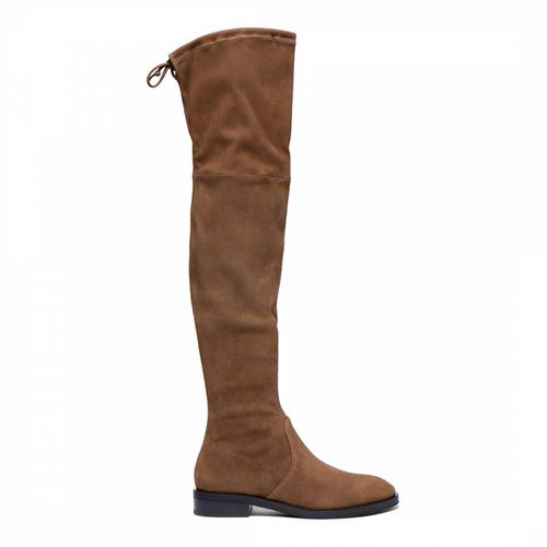 Camel Suede Jocey City Over the Knee Boots - Stuart Weitzman - Modalova