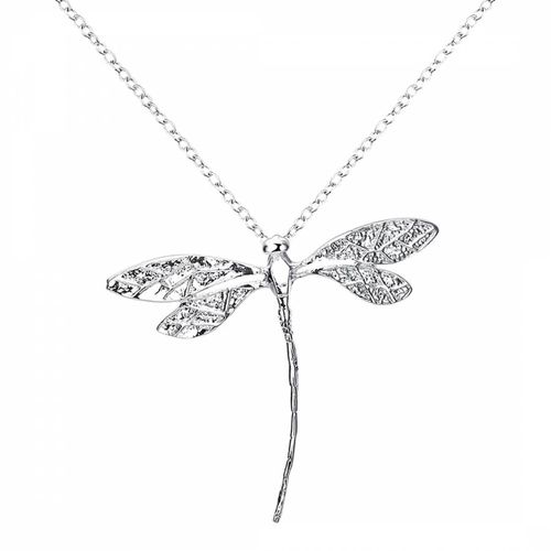 Sterling Plated Dragonfly Necklace with Swarovski Crystals - Ma Petite Amie - Modalova