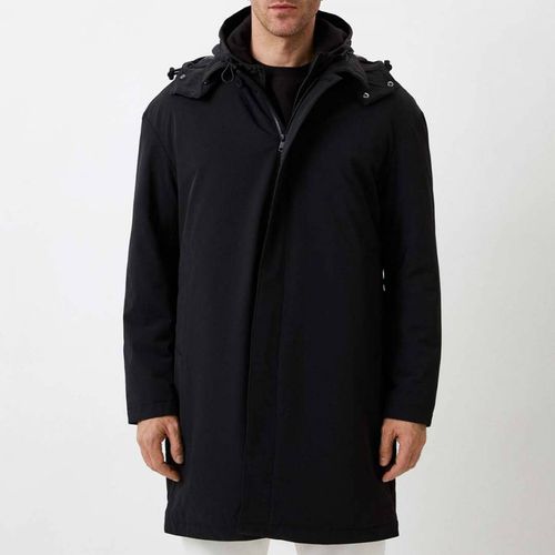 Black Hooded Coat - Calvin Klein - Modalova
