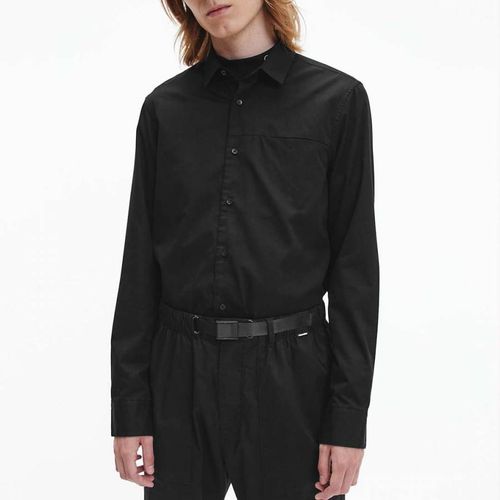 Black Slim Fit Cotton Shirt - Calvin Klein - Modalova