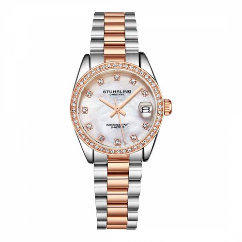 Women's Silver/Rose Gold Watch - Stuhrling - Modalova