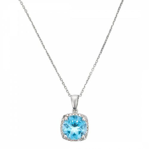 Silver Amethyst Delicate Pendant Necklace - Le Diamantaire - Modalova