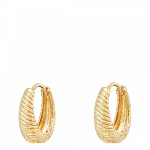 K Gold Plated Aral Earrings - MeMe London - Modalova