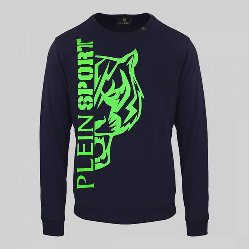 Navy Tiger Graphic Sport Sweatshirt - Philipp Plein - Modalova