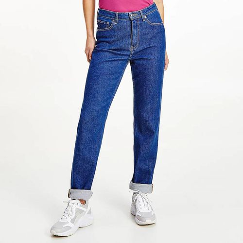 Mid Blue Stretch Straight Jeans - Tommy Hilfiger - Modalova