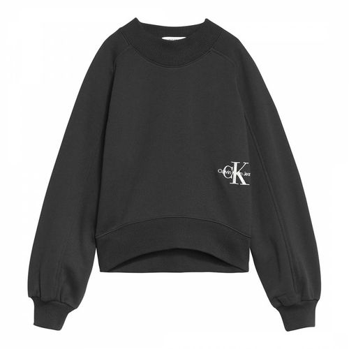 Girl's Round Neck Cotton Sweatshirt - Calvin Klein - Modalova