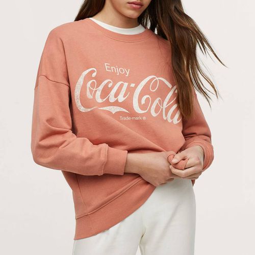 Teen Dusty Coca-Cola Oversized Cotton Sweatshirt - Mango - Modalova