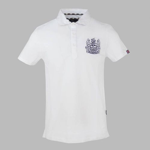 White Crest Logo Cotton Polo Shirt - Aquascutum - Modalova