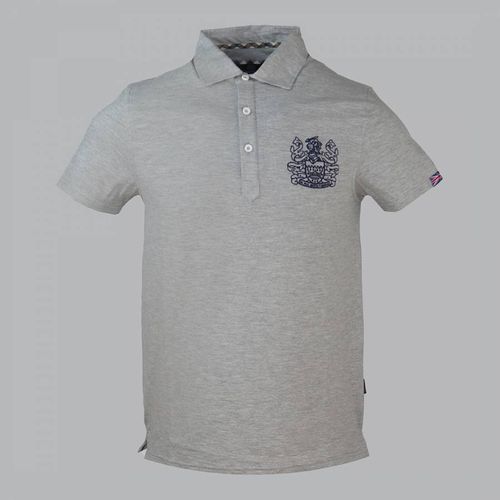 Grey Crest Logo Cotton Polo Shirt - Aquascutum - Modalova