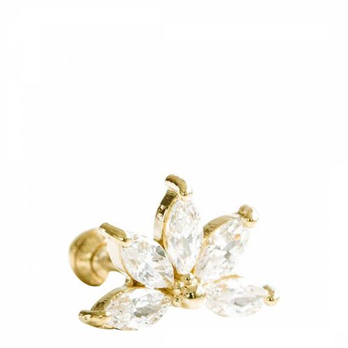 Swarovski Crystal Floral Stud Earrings - Ma Petite Amie - Modalova