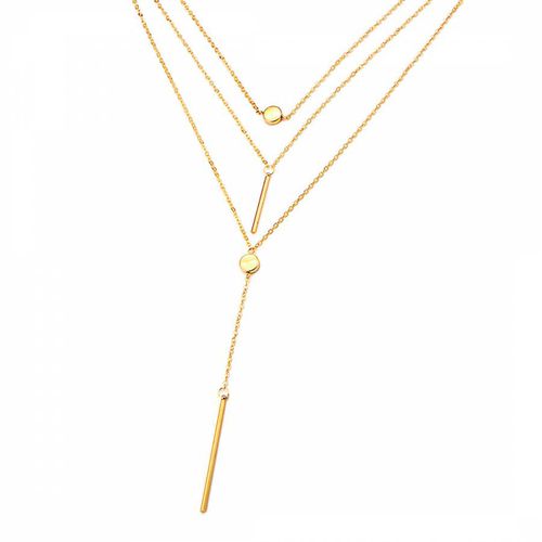 K Gold Y Necklace - Chloe Collection by Liv Oliver - Modalova