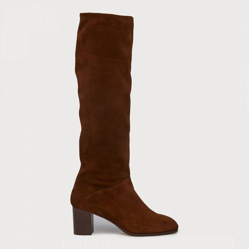 Tan Split Suede Esti Knee High Boots - L K Bennett - Modalova