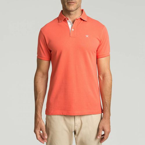 Short Sleeve Cotton Polo Shirt - Hackett London - Modalova