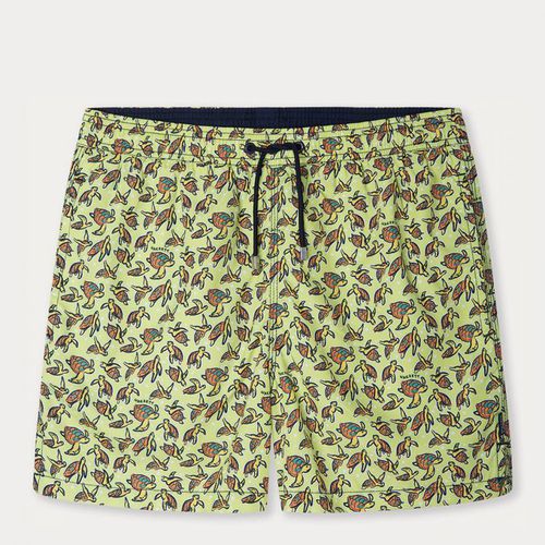 Green Turtle Print Swim Shorts - Hackett London - Modalova