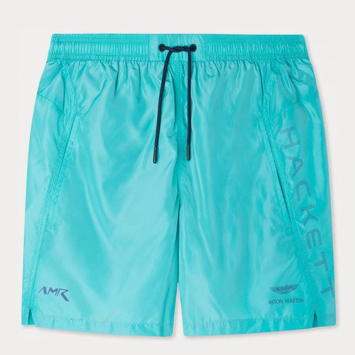Turquoise AMR Swim Shorts - Hackett London - Modalova